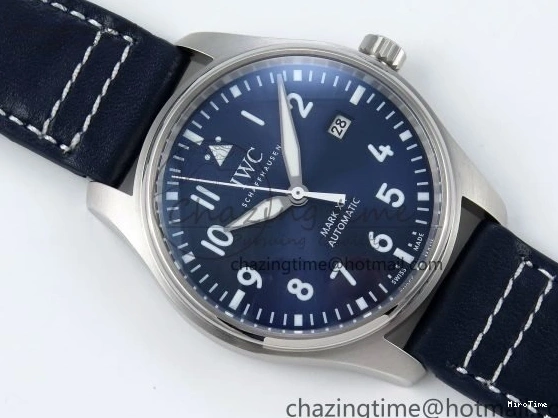 MIROTIME 0508 DailyWear Pilot Mark XX BLSF 1:1 Best Edition Blue Dial on Blue Leather Strap MIYOTA 7022
